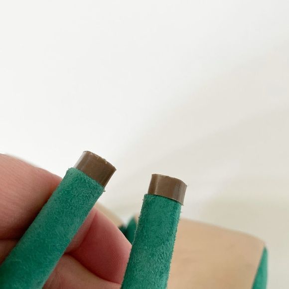 Steve Madden Remmedy Suede Platform Heels, Green, Size 9.5, G+UC - Picture 6 of 8